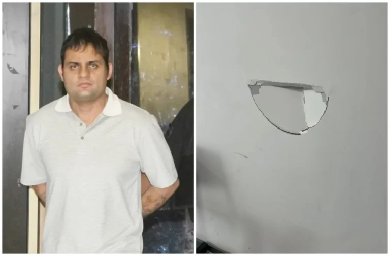 El atacante de la fiscal Claudia Ríos rompió una pared de un cabezazo