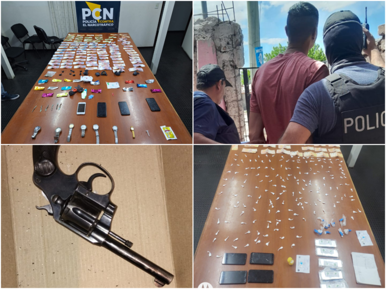 Seis detenidos y secuestro de drogas en diferentes procedimientos en Mendoza