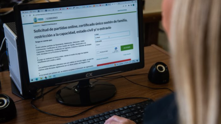 Los mendocinos ya pueden solicitar partidas y certificados de manera online y con nuevo sistema