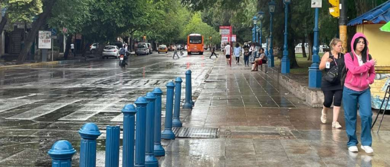 Jueves fresco y lluvioso en Mendoza