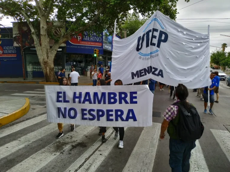 Así están las calles del centro de Mendoza por la marcha piquetera contra Milei