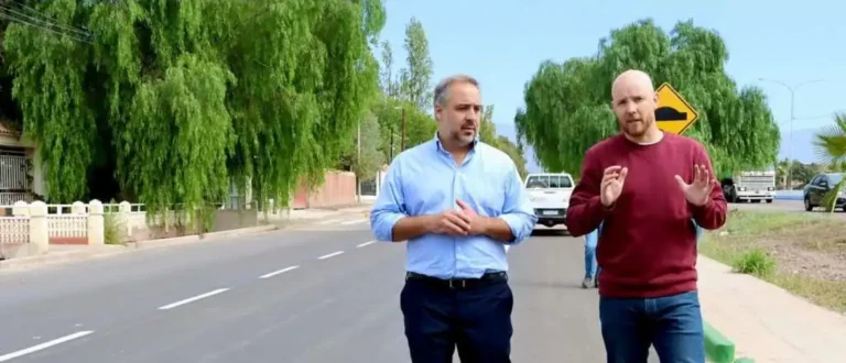 Allasino y Stevanato recorrieron obras en la zona que más ha crecido de Mendoza