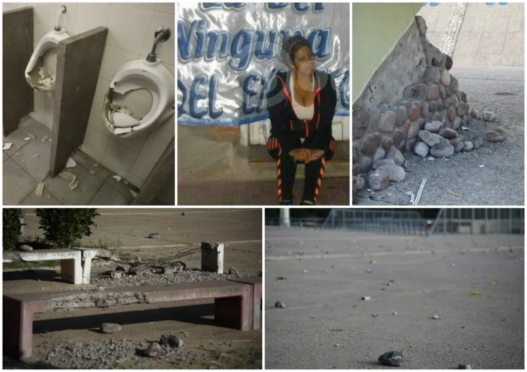 Tres detenidos y una hermana del Rengo Aguilera con pedido de captura por los destrozos en el Malvinas