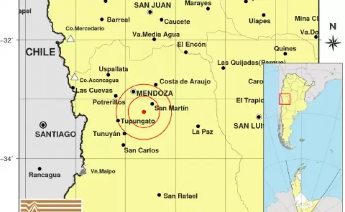 Tembló muy cerca del embalse El Carrizal y alcanzó a percibirse en todo el Gran Mendoza