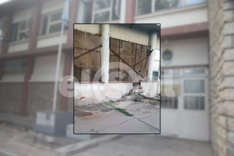 El pequeño boquete que hicieron los detenidos para fugarse de la Comisaría 25ª