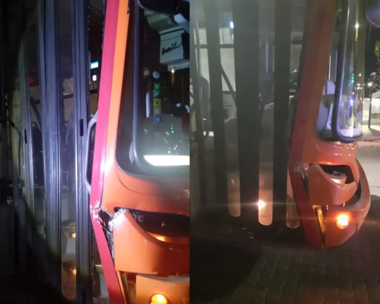 Un colectivero chocó y huyó: lo detuvieron a pocas cuadras