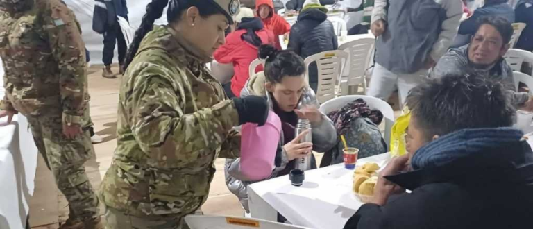 Cómo ayudó el Ejército en Mendoza ante el frío extremo