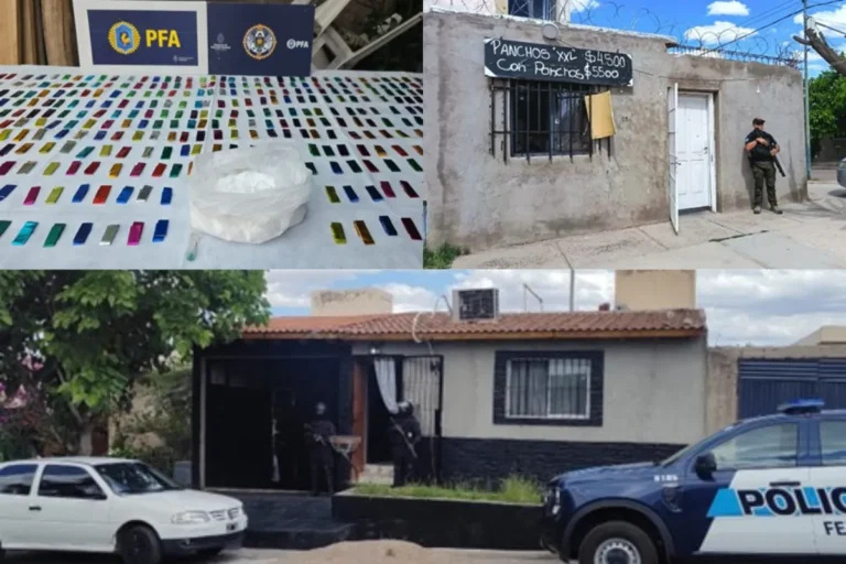 Tres detenidos tras un operativo donde desarticularon una organización narco