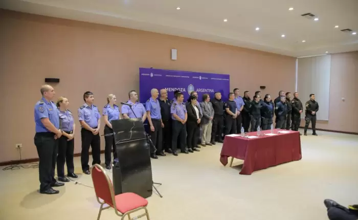 Homenajearon a policías que actuaron en emergencias críticas del sur mendocino